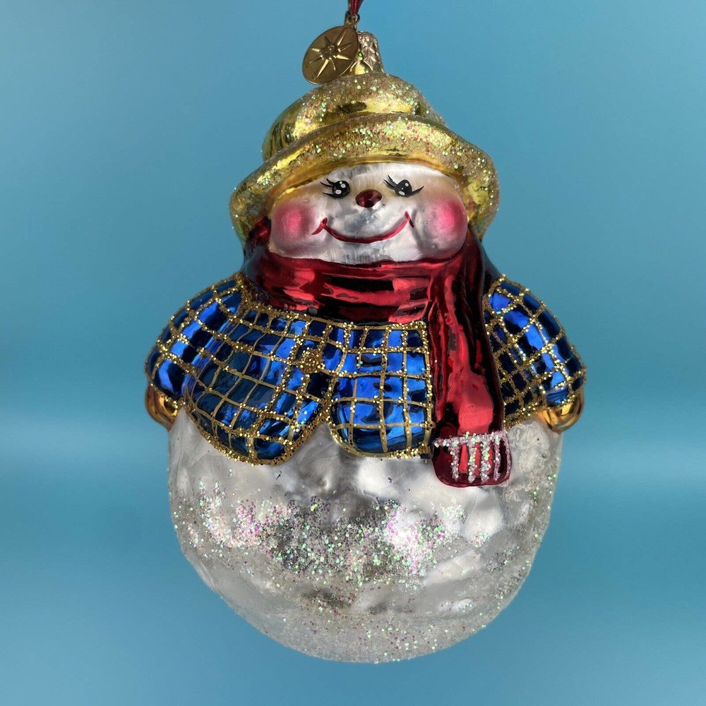 Radko CHILLY BALL Christmas Ornament 02-0761-0 SNOWMAN